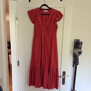 Derek Lam 10 Crosby Pink Flutter Sleeve Dress